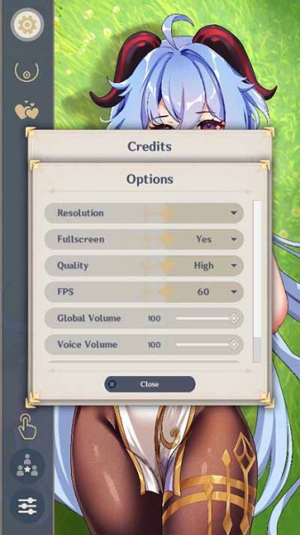 《甘雨触摸》如何换角色