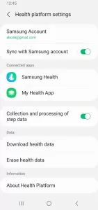 Samsung Health Platform