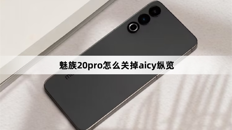 魅族20pro关掉aicy纵览方法