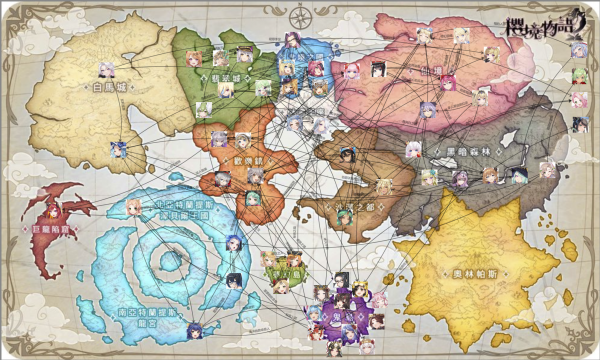 《樱境物语》世界角色地图一览