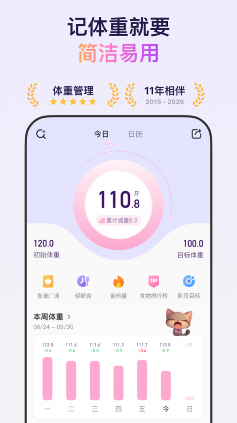 体重小本app