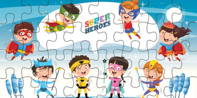 多彩的拼图游戏