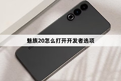 魅族20怎么打开开发者选项