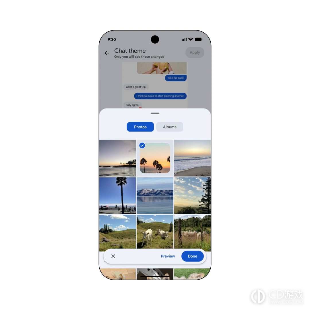Google Messages怎么更换聊天背景图片