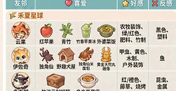 《星布谷地》友邻送礼怎么选：禾夏、诺森喜好与好感加成