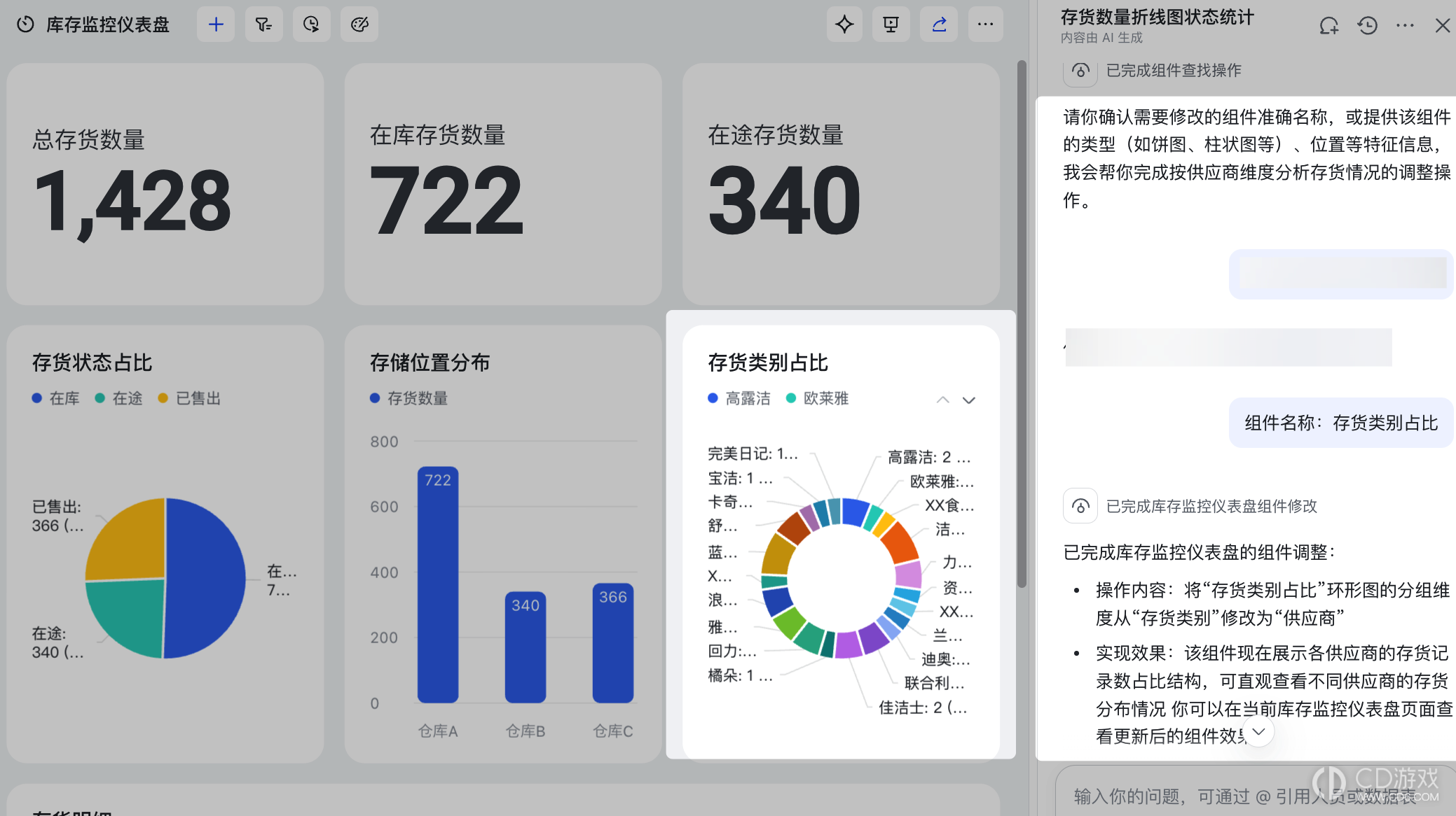 飞书怎么让AI搭建整张仪表盘