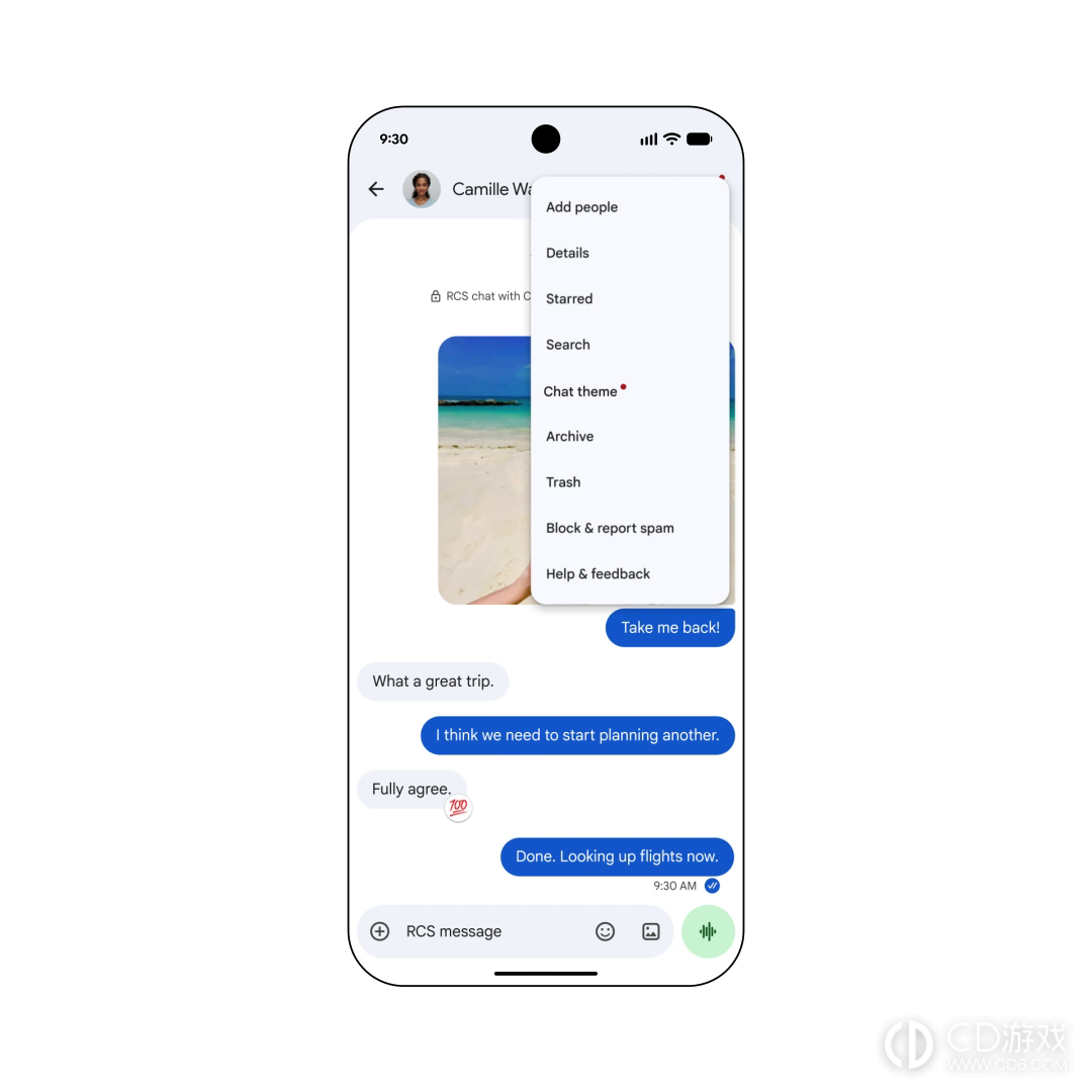 Google Messages怎么更换聊天背景图片