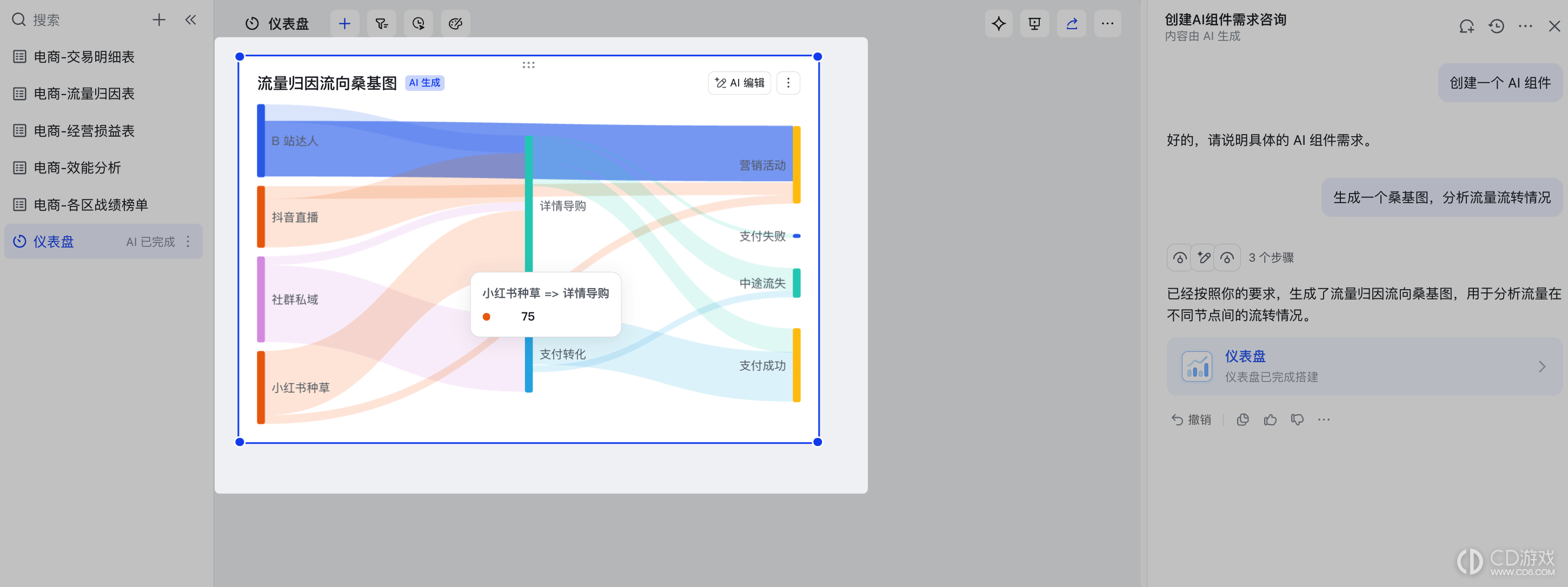 飞书多维表格怎么用AI生成图表