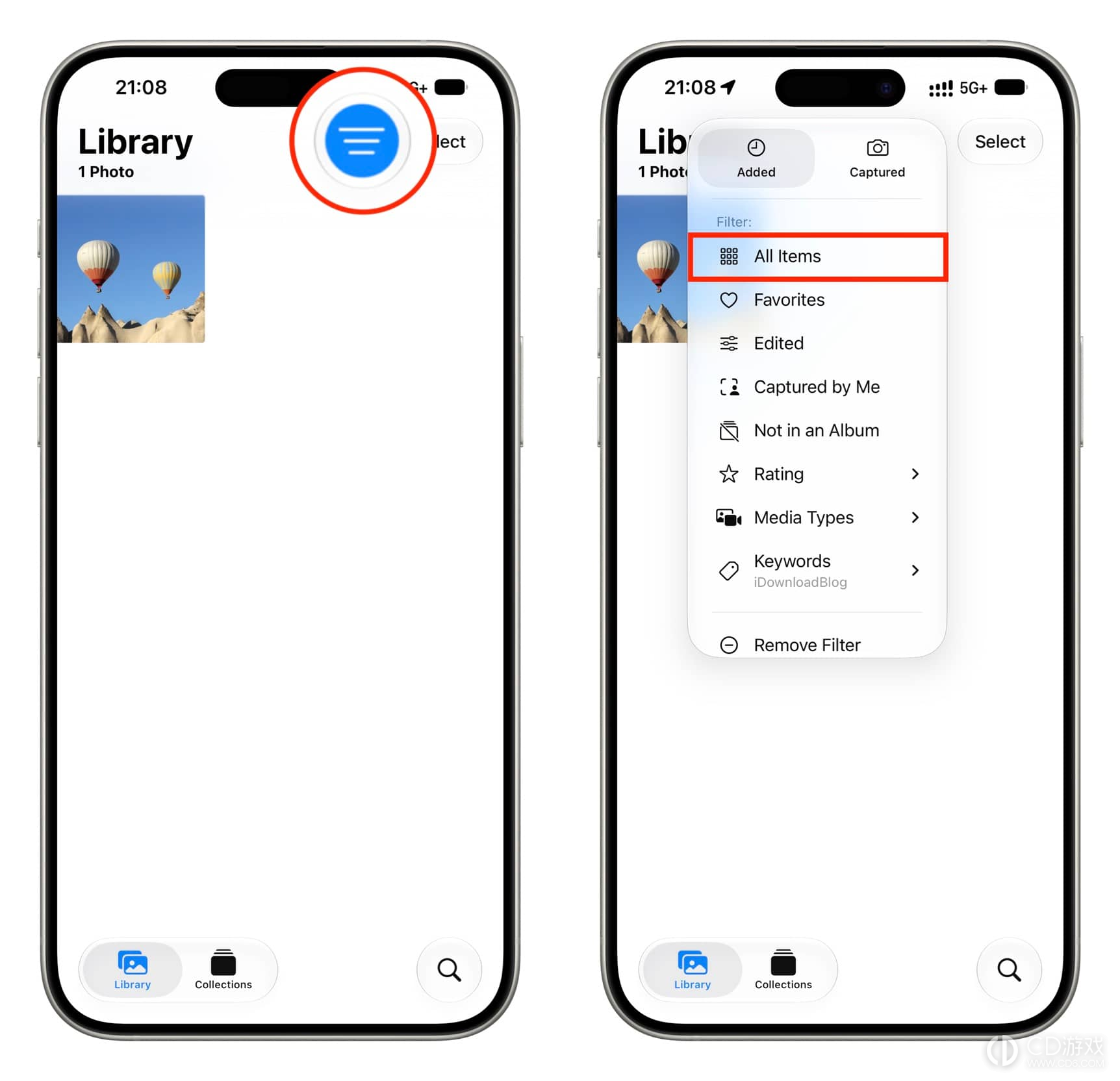 iPhone怎么用关键词整理照片