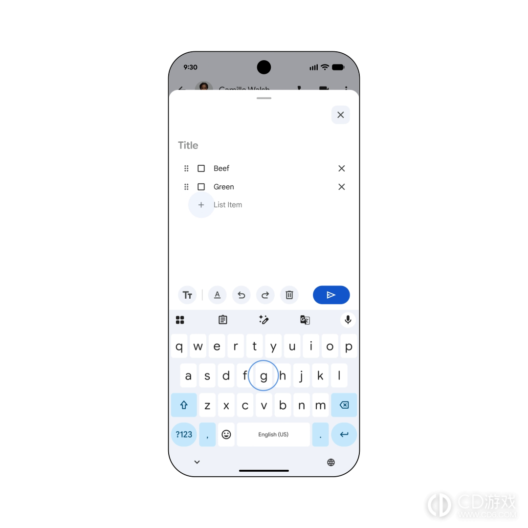 Google Messages聊天中怎么建立共享Keep清单