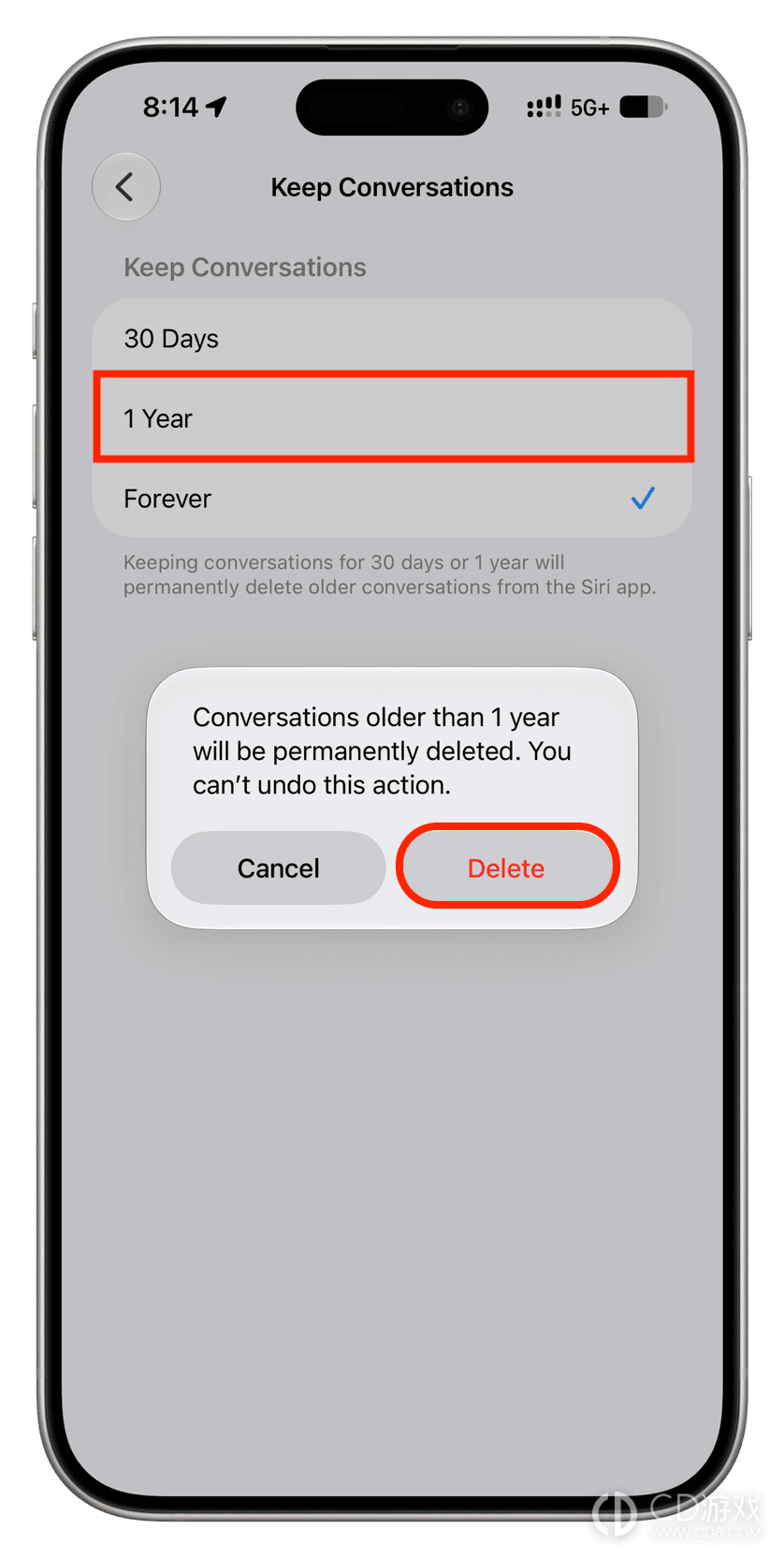 iPhone的Siri怎么自动删除旧对话