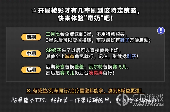 《崩坏：星穹铁道》“本姑娘就是罗刹”怎么玩：前中后期运营路线