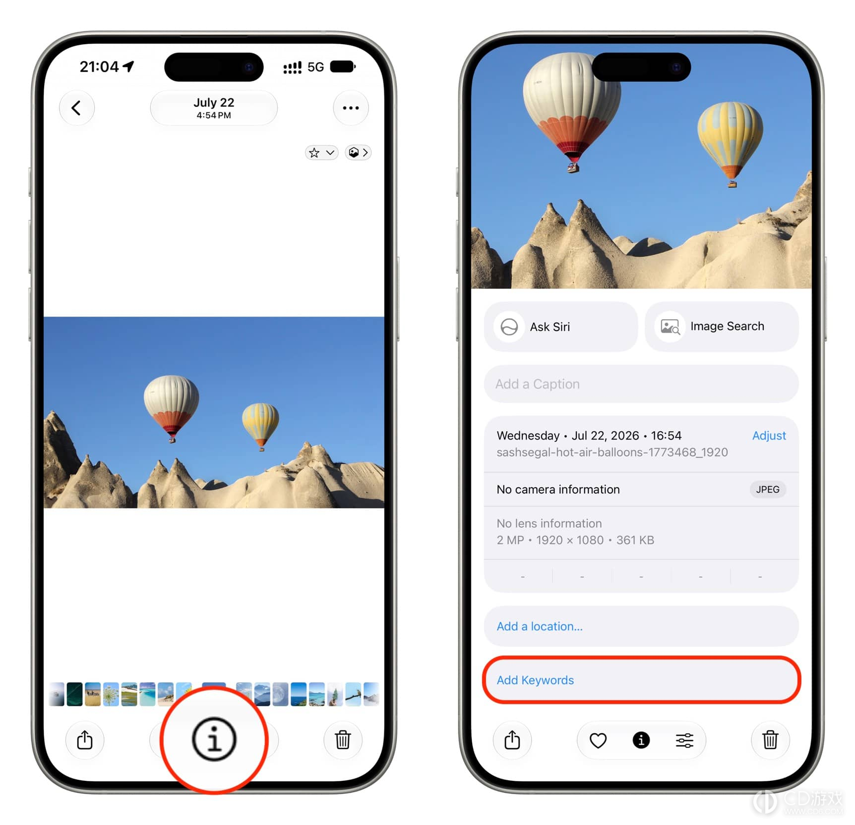 iPhone怎么用关键词整理照片